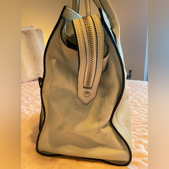 Henri Bendel Rivington Light Green Large Convertible Tote Rare - Picture 5 of 16